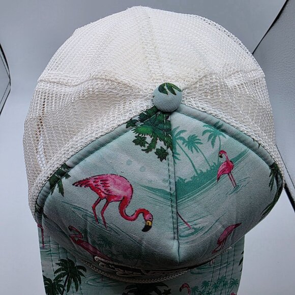Vans Off The Wall Adults Flamingo Palm Trees Trucker Hat Beach Summer Outdoors - Picture 5 of 10